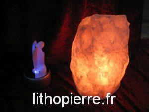 Lampe de sel avec ange