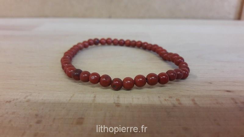 Bracelet en jaspe rouge