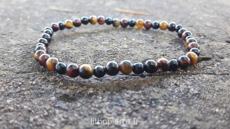 bracelet 4 mm 3 oeils