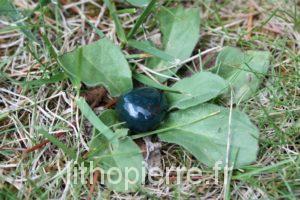 Pierre roulée de jaspe sanguin