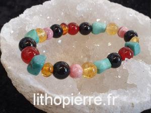 bracelet chemin de vie sur cristal de roche