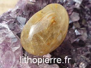 pierre percée septaria rutile