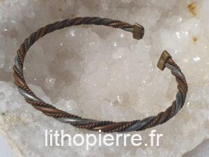 Bracelet en cuivre et métal